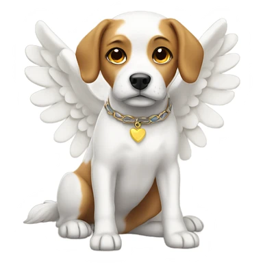 Angel dog  sticker