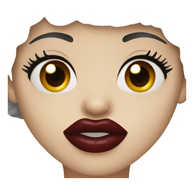 Dark red lipstick  sticker