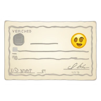 Verified check sticker