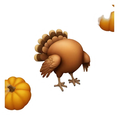 Turkey on thanksgiving  sticker