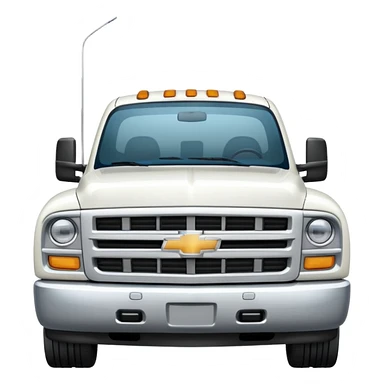 Big white Chevy truck sticker