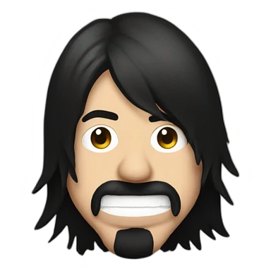 dave grohl rock face sticker