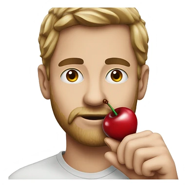 cheater holding a cherry sticker