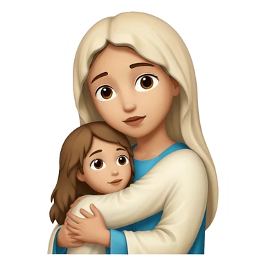 Girl hugging jesus sticker