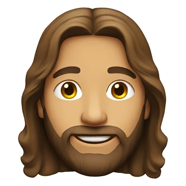 Jesus smiling  sticker