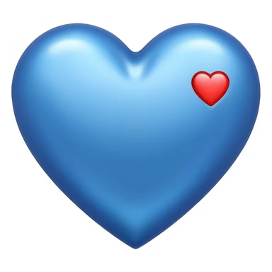 Blue heart with measuring scale sticker