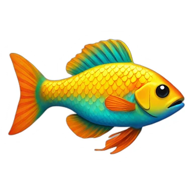 colorful fish sticker