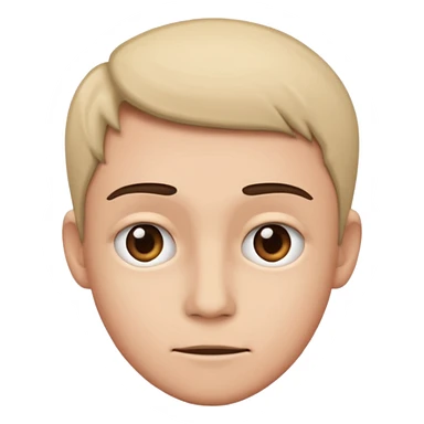 Um rosto olhando pro lado em forma de irônia sticker