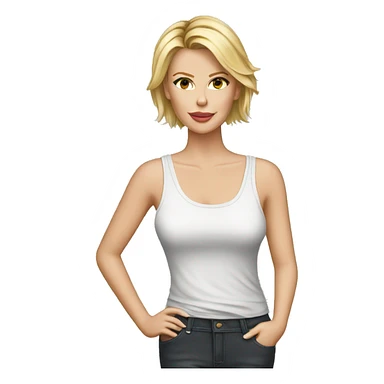 charlize theron wearing tank top sticker
