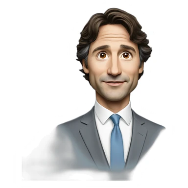 hyper realistic fishy Trudeau sticker