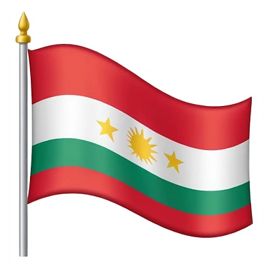 Wavy Kurdistan flag emoji sticker