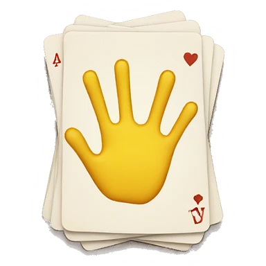 Mano cartas sticker