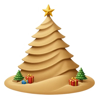make a sand christmas emoji sticker