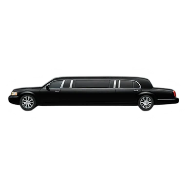 long black limousine sticker