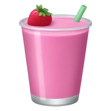 A pink smoothie sticker