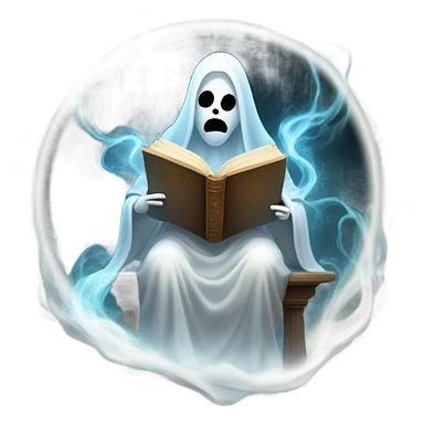 Ghost reading sticker