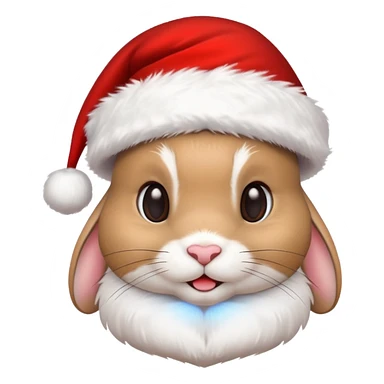 christmas rabbit sticker