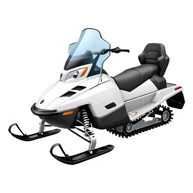 Snowmobile in snow sticker