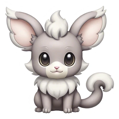 Minccino-Espurr-Cinccino-creature-hybrid  sticker