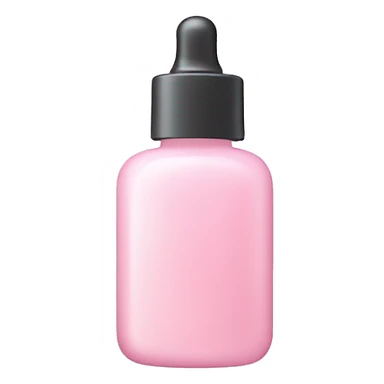 Pale pink serum bottle sticker