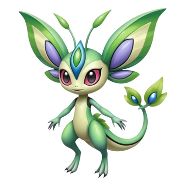 Colorful Exotic Meloetta-Celebi-Palkia-Virizion-Venom-Stitch-Fakémon-creature-hybrid sticker