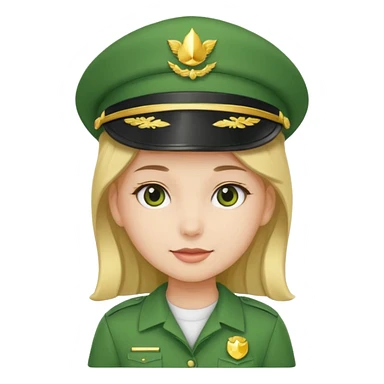 Green uniform only tshirt girl no hat sticker