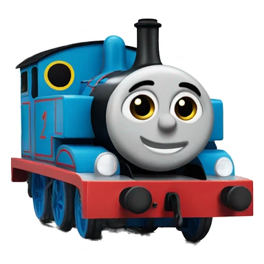 thomas the tank frowning sticker