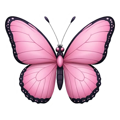 🦋 this emoji in pink in small size sticker