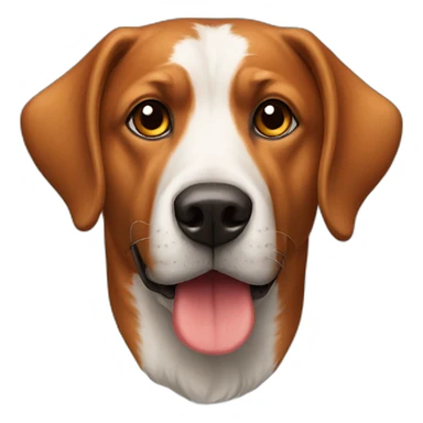 Un chien rouge sticker