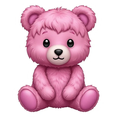 Pink teddy bear sticker