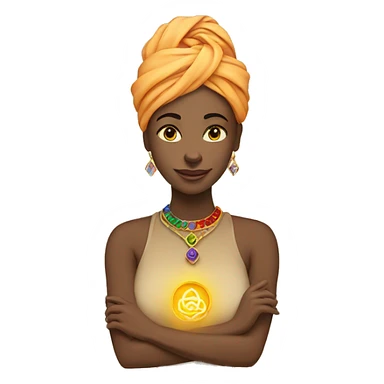 7 chakra woman sticker