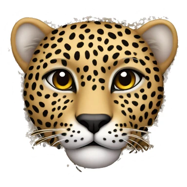 Heart leopard sticker