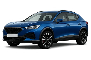 Make the navy blue car color brighter by +5, keep the background transparent, and remove the logo. Maintain the style and details of the original image. sticker