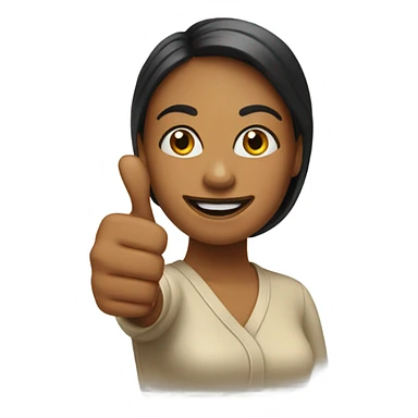 woman thumbs up sticker