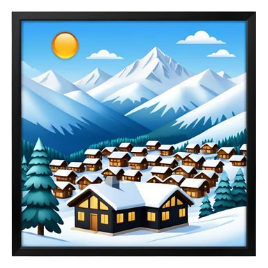 lux ski resort sticker