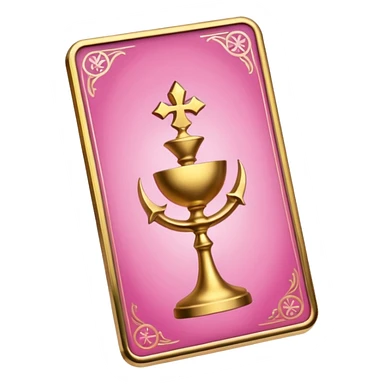 Pink Tarot cards sticker