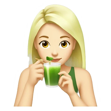 Blonde Girls drinking Matcha at the Matcha Hub sticker