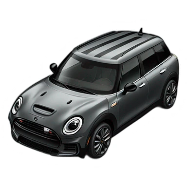 grey mini clubman black pack black stripes sticker