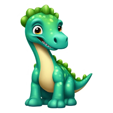 Dinosaur riding a pony  sticker