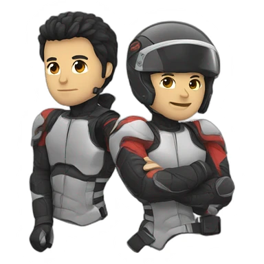 moto and grappler sticker