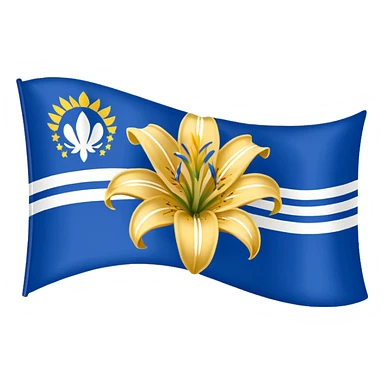 bosnia lilies flag sticker