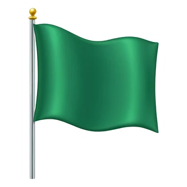 Green flag sticker