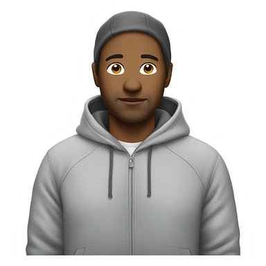 40 year old man wearing hoodie sticker