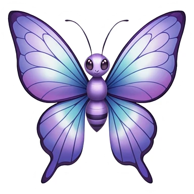 Butterfree-Lunala-Beautifly-Fakémon-hybrid-creature (full body)  sticker