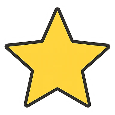 simple star icon sticker