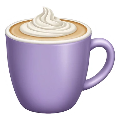 Pale purple Latte  sticker