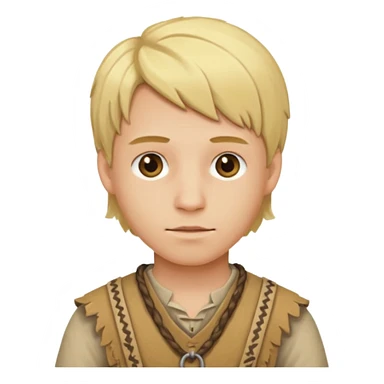 Young Blond Stone Age Man – Wearing primitive clothes.




 sticker