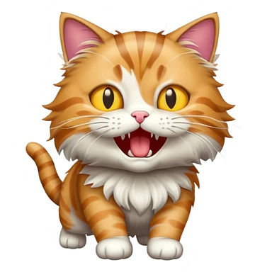 cat attack 123 sticker