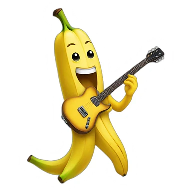 Banana-playing-guitar sticker