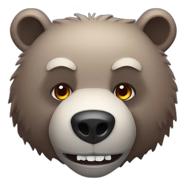 vampire grizzly head sticker